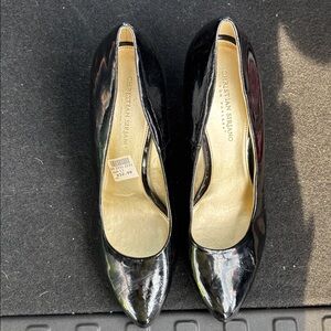 Christian Siriano Glossy Black Heels